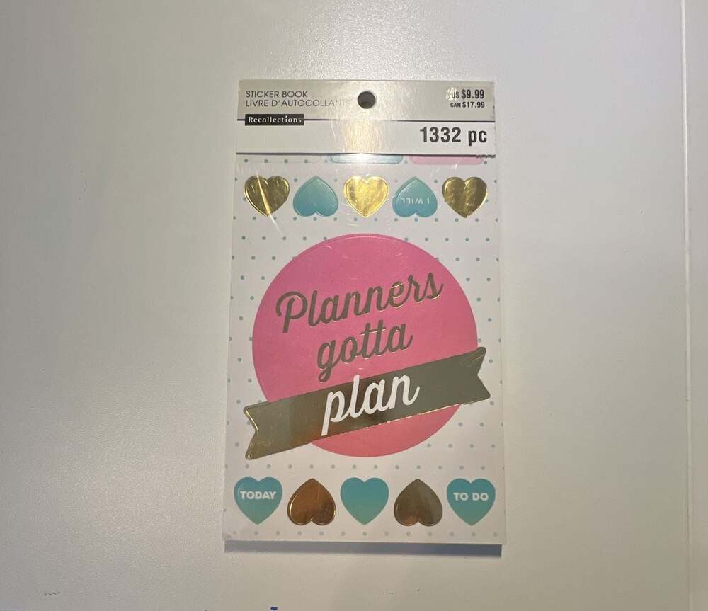 Recollections Planners Gotta Plan Sticker Book 1332 pieces